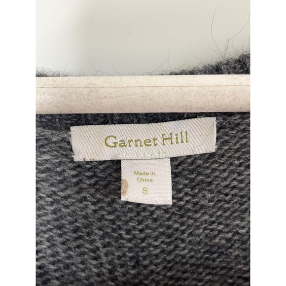 Garnet HIll Gray Wool Alpaca Ribbed Knit Sweater‎ Pullover Polar Bear Graphic S - Picture 5 of 8